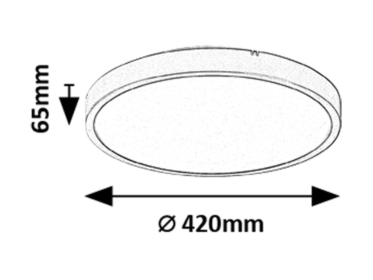 Plafoniera LED Alenzo, negru, 36W, 2390lm, 3000K-6000K, IP44, Rabalux, 71440