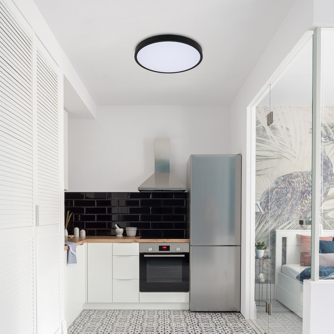 Plafoniera LED Alenzo, negru, 36W, 2390lm, 3000K-6000K, IP44, Rabalux, 71440