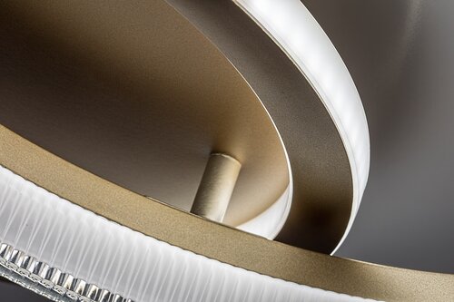 Plafoniera LED Rivona, auriu, 22W, 1500lm, 3000K-6500K, L.53cm, IP20, Rabalux, 71472