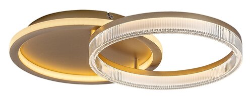Plafoniera LED Rivona, auriu, 22W, 1500lm, 3000K-6500K, L.53cm, IP20, Rabalux, 71472