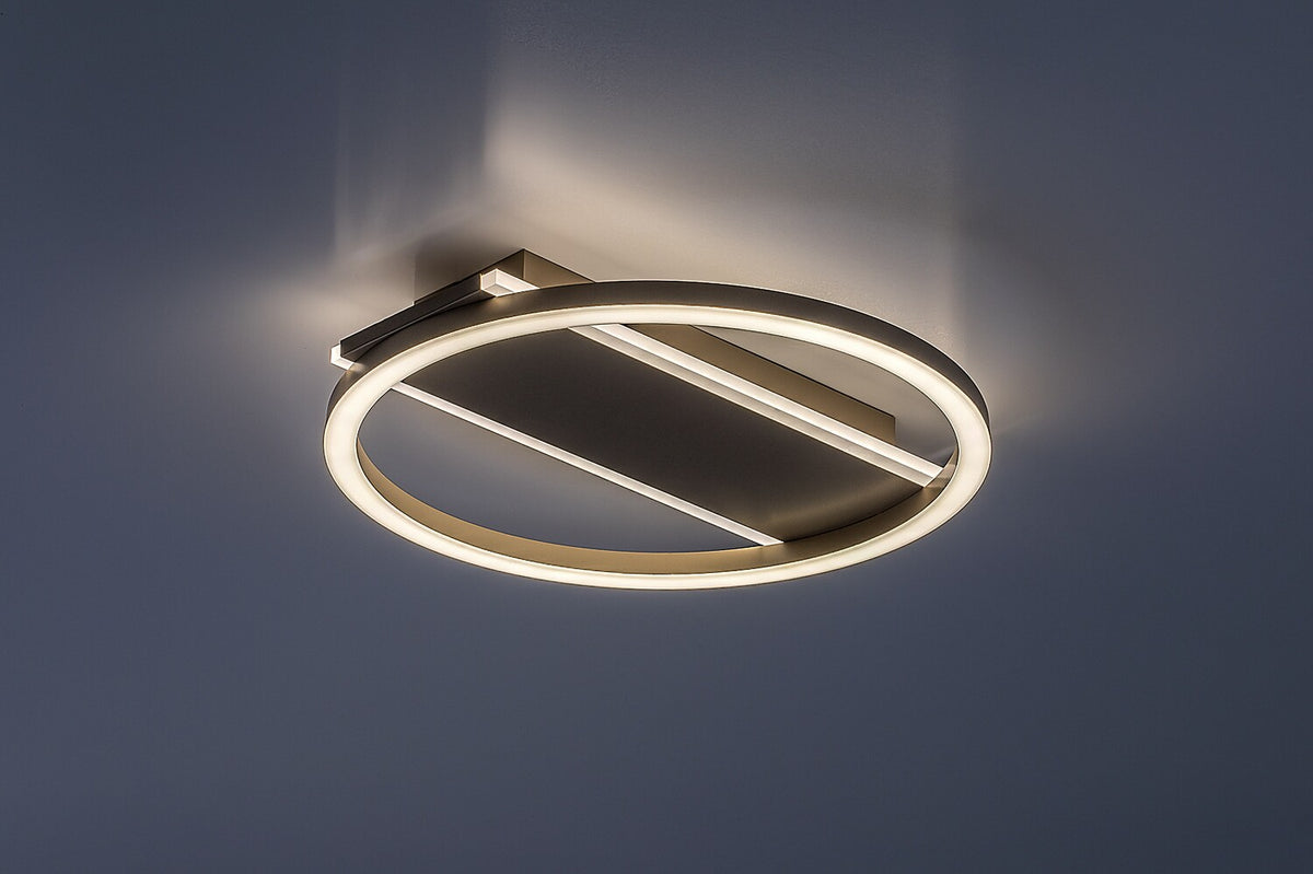 Plafoniera LED Glavian, gri-bej, 24W, 1700lm, 4000K, L.33cm, IP20, Rabalux, 71474