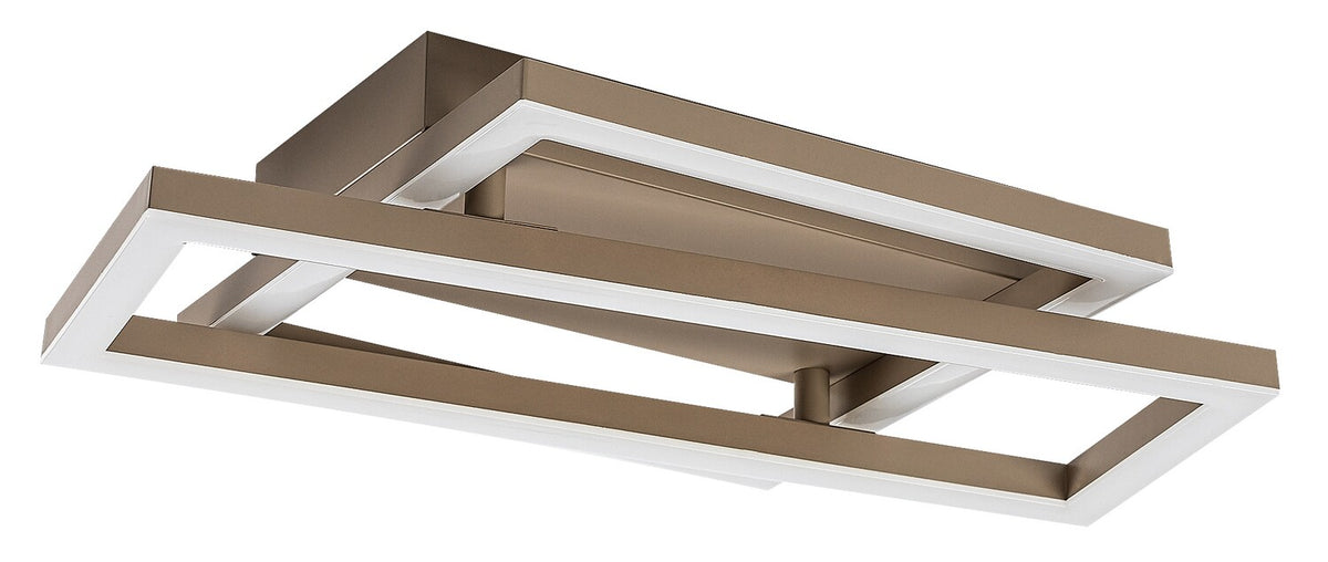 Plafoniera LED Glavian, gri-bej, 24W, 1700lm, 4000K, L.37cm, IP20, Rabalux, 71475