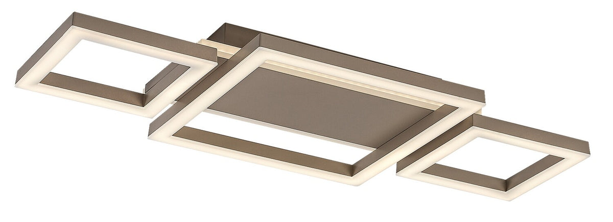 Plafoniera LED Glavian, gri-bej, 24W, 1800lm, 4000K, L.51cm, IP20, Rabalux, 71477