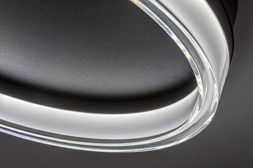 Plafoniera LED Seraphiel, negru, 18W, 1110lm, 3000K-6500K, D.33cm, IP20, Rabalux, 71478