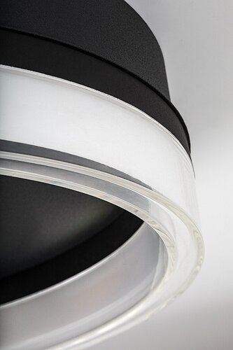 Plafoniera LED Seraphiel, negru, 18W, 1110lm, 3000K-6500K, D.33cm, IP20, Rabalux, 71478