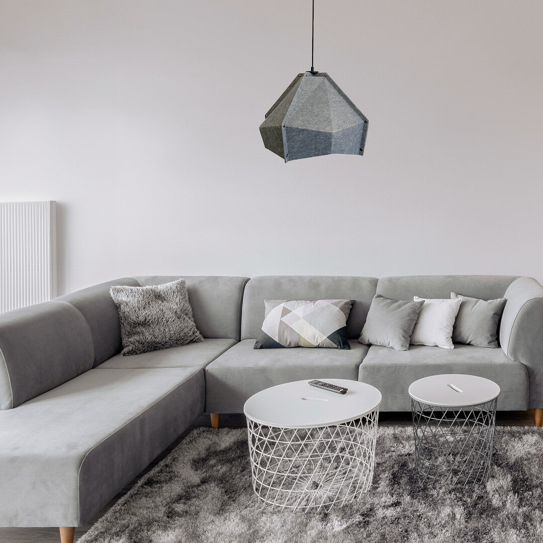 Lustra suspendata Lomiro, gri, 1xE27, IP20, Rabalux, 72000