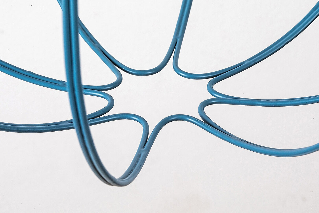 Lustra suspendata Svens, metal, negru/albastru, 1xE27, D.39 cm, IP20, Rabalux, 72024