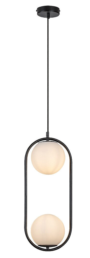 Lustra suspendata Ghita, negru, 2xE27, IP20, Rabalux, 72029