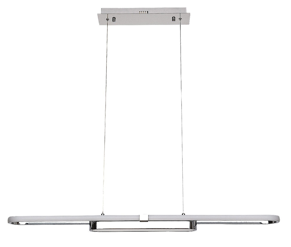 Lustra suspendata LED Contessa, metal cromat, 48W, 2900lm, 4000K, L.100cm, IP20, Rabalux, 72031
