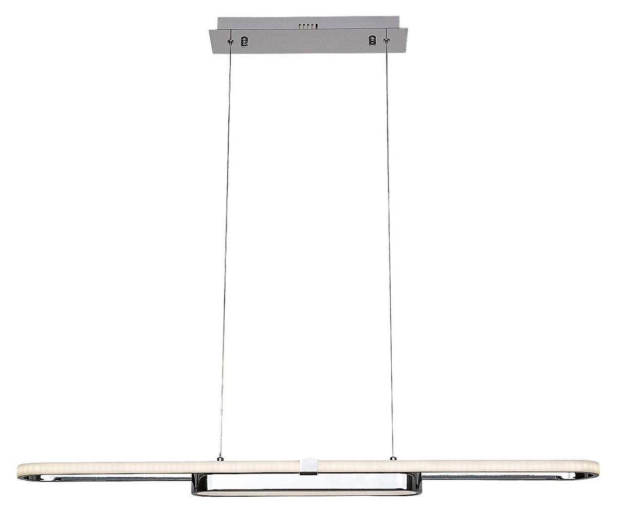 Lustra suspendata LED Contessa, metal cromat, 48W, 2900lm, 4000K, L.100cm, IP20, Rabalux, 72031