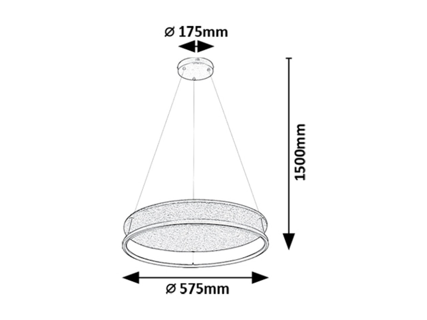 Lustra suspendata LED Farenzo, negru, 40W, 2000lm, 3000K/4000K, IP20, Rabalux, 72032