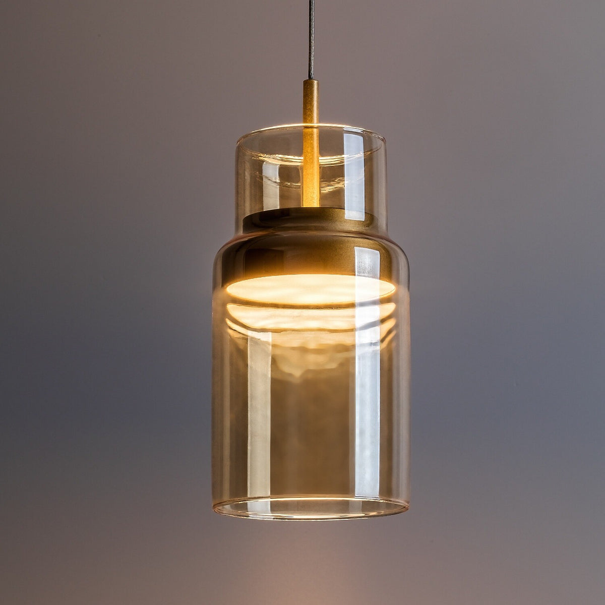 Lustră LED suspendată Zayen, auriu – vedere a produsului 1, Rabalux 72035