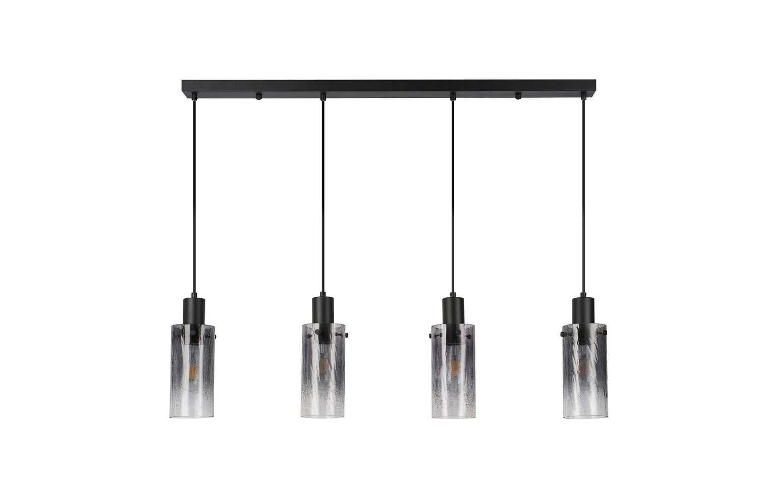 Lustra suspendata Fumea, negru, 4xE27, IP20, Rabalux, 72039