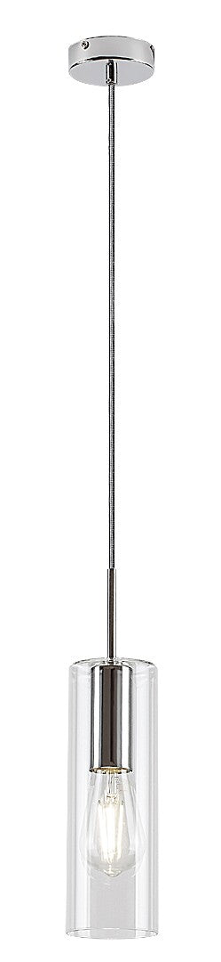 Lustra suspendata Esta, crom, 1xE27, IP20, Rabalux, 72048