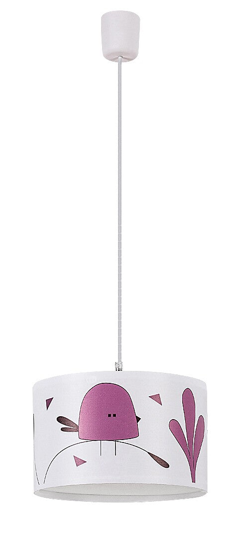 Lustra pentru copii Fowly, alb, 1 x E27, D.28, IP20, Rabalux, 72069