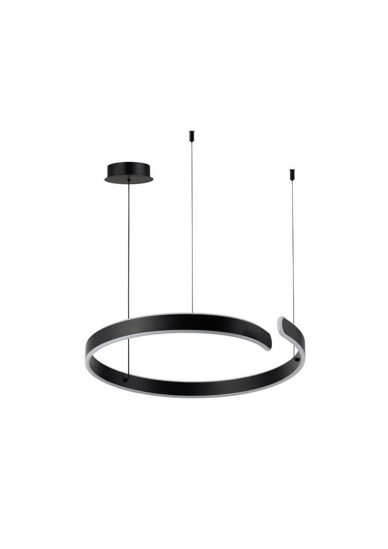 Lustra suspendata LED Silnora, negru, 35W, 2200lm, 3000K/4000K/6500K, IP20, Rabalux, 72114