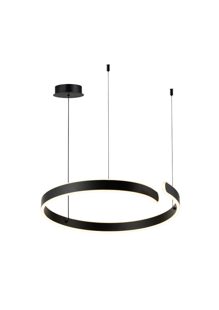 Lustra suspendata LED Silnora, negru, 35W, 2200lm, 3000K/4000K/6500K, IP20, Rabalux, 72114