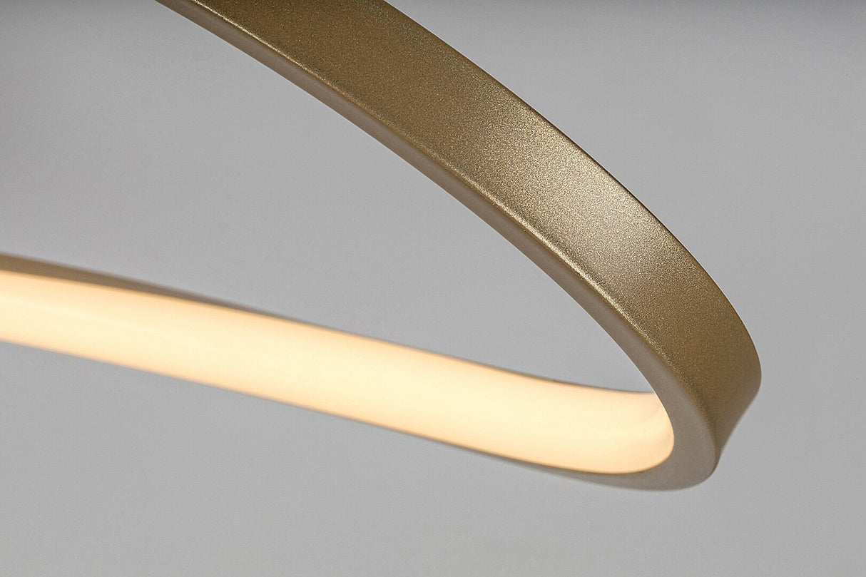 Plafoniera LED Castiel, auriu, 30W, 1900lm, 3000K, IP20, Rabalux, 72116