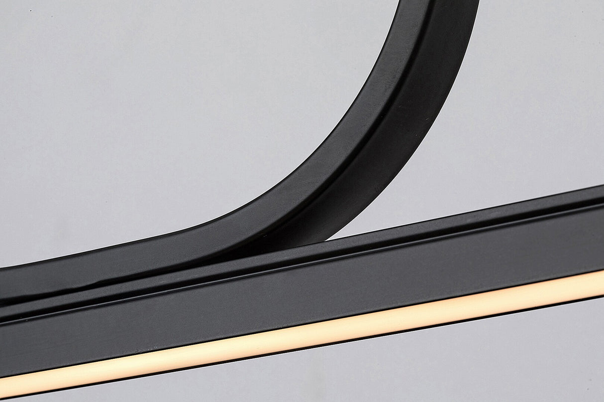 Lustra suspendata LED Elia, negru, 25W, 1150lm, 3000K, L.120cm, IP20, Rabalux, 72127