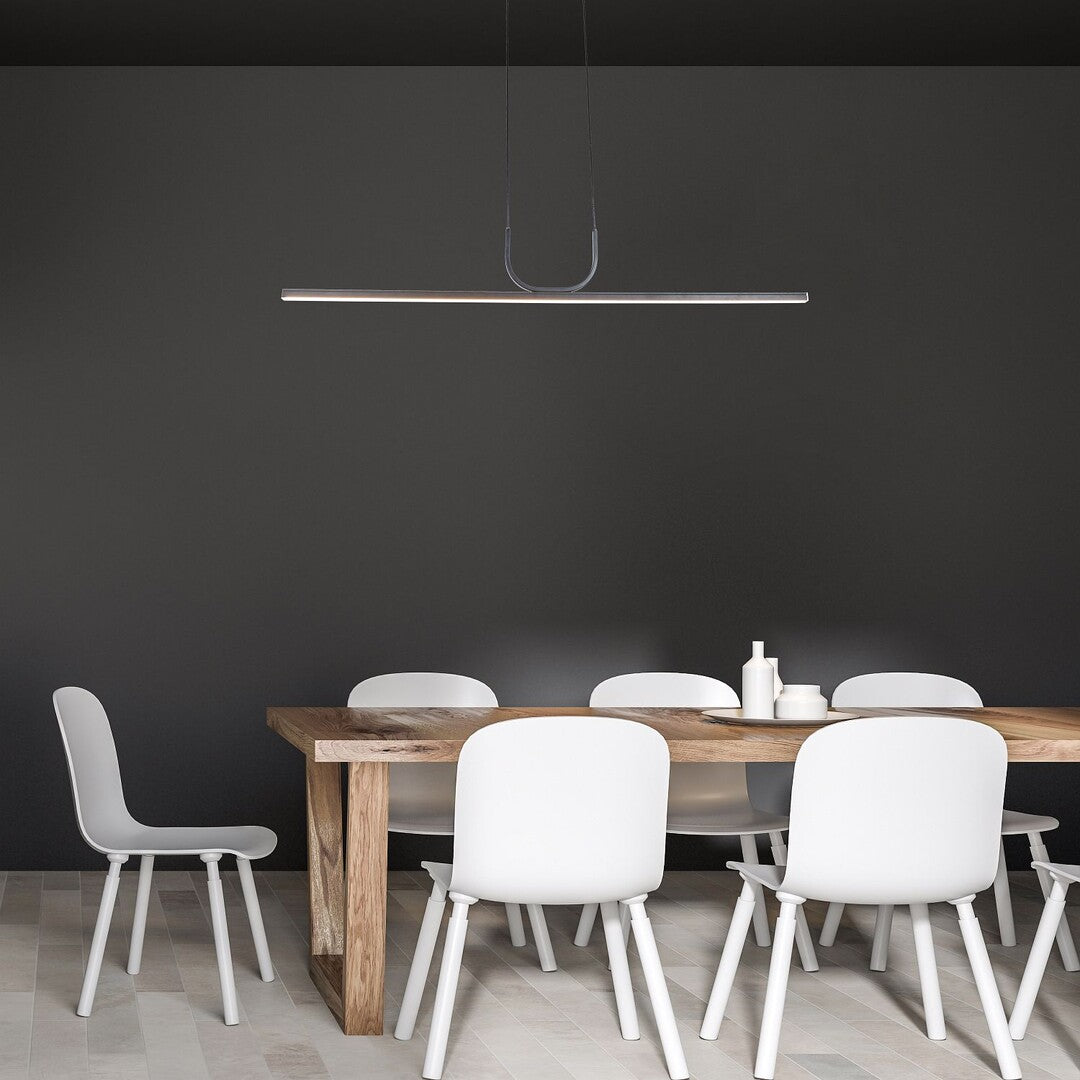 Lustra suspendata LED Elia, negru, 25W, 1150lm, 3000K, L.120cm, IP20, Rabalux, 72127