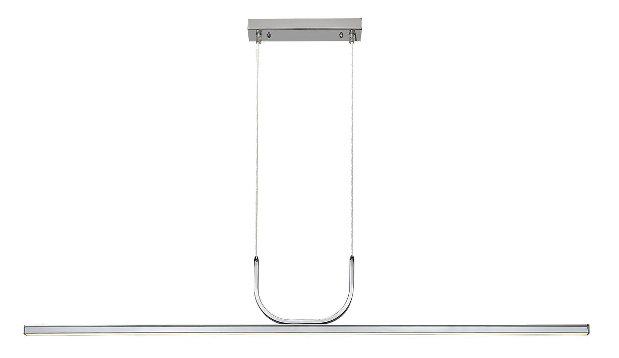 Lustra suspendata LED Elia, crom, 25W, 1150lm, 3000K, L.120cm, IP20, Rabalux, 72129
