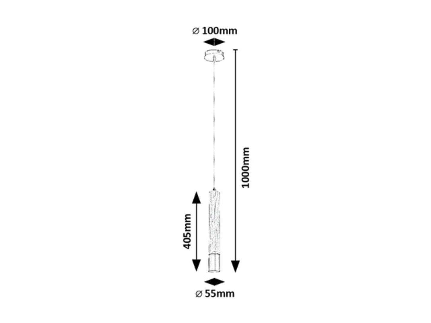 Lustra suspendata Braulia, fag, 1xGU10, IP20, Rabalux, 72131