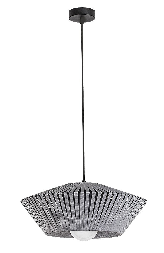 Lustra suspendata Revan, negru/gri, 1xE27, IP20, Rabalux, 72150