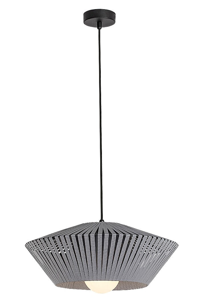 Lustra suspendata Revan, negru/gri, 1xE27, IP20, Rabalux, 72150