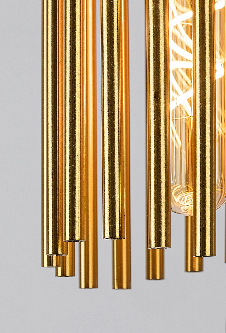 Lustra suspendata Roxas, negru/auriu, 1xE27, IP20, Rabalux, 72151