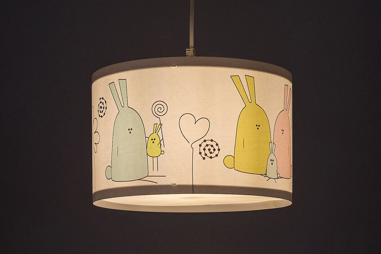 Lustra pentru copii Flappy, alb, 1 x E27, D.28, IP20, Rabalux, 72166