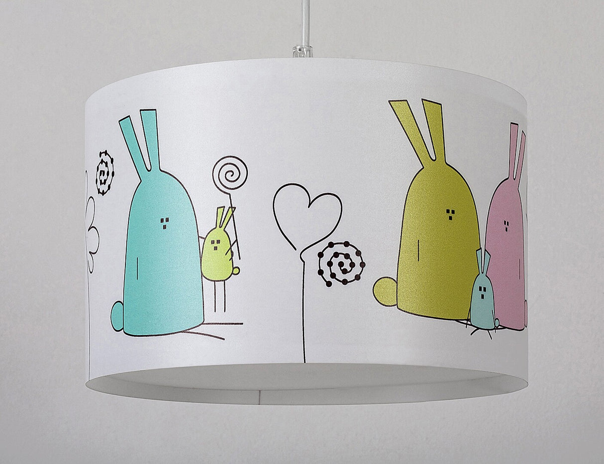 Lustra pentru copii Flappy, alb, 1 x E27, D.28, IP20, Rabalux, 72166