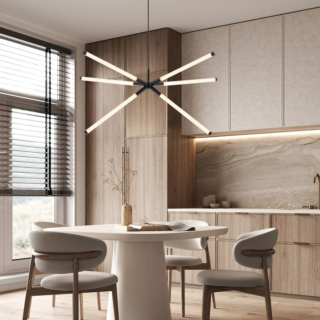 Lustra suspendata LED Nivaro, negru, 36W, 3000K, IP20, Rabalux, 72168