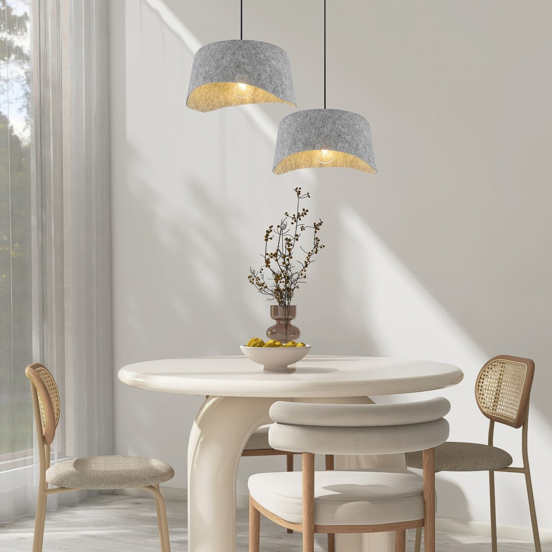 Lustra suspendata Farelia, negru/gri, 2xE27, IP20, Rabalux, 72190