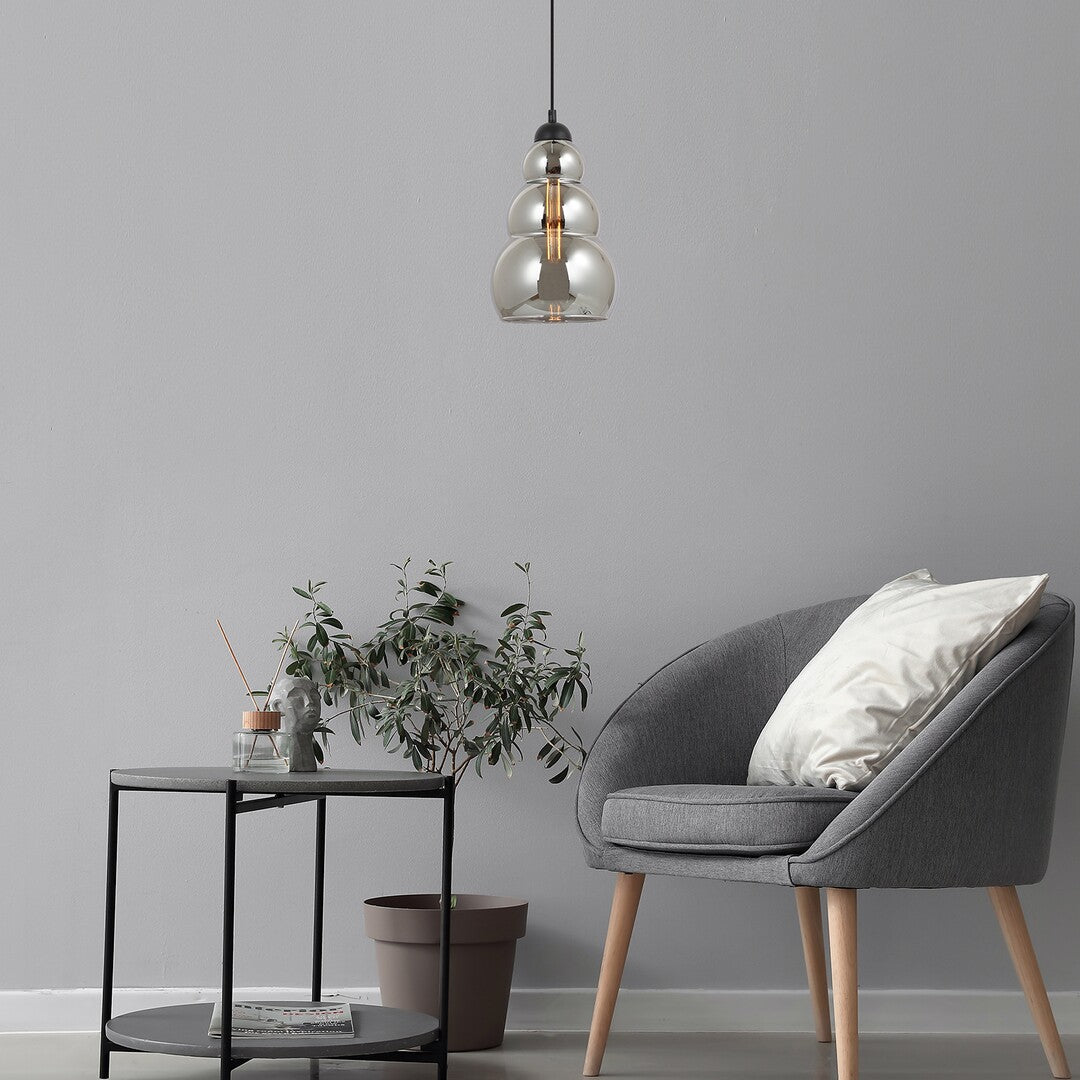 Lustra suspendata Salvatore, negru, 1xE27, IP20, Rabalux, 72211