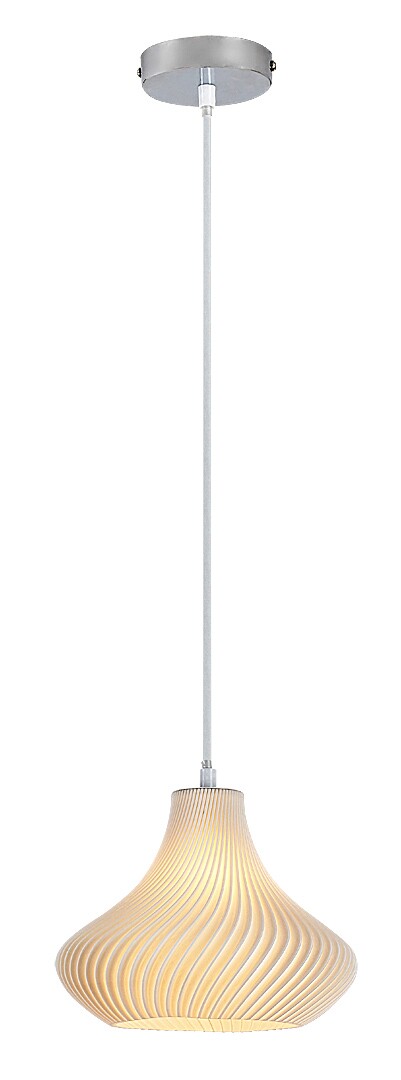 Lustra suspendata Tiana, policarbonat alb, 1xE14, D.22cm, IP20, Rabalux, 72216