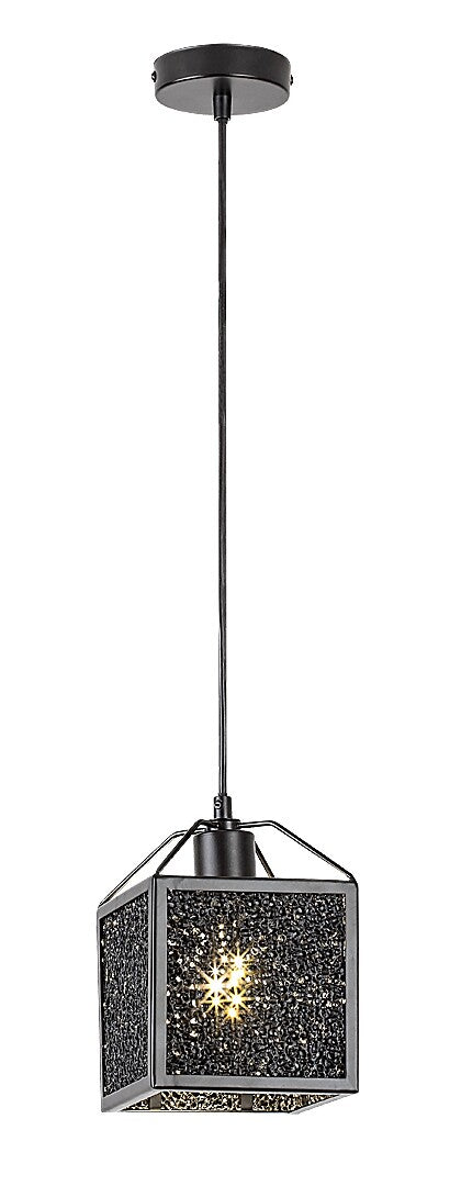 Lustra suspendata Samilo, negru, 1xE27, IP20, Rabalux, 72217