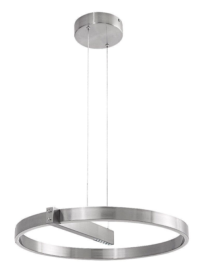 Lustra suspendata LED Thrac, aluminiu șlefuit, 34W, 1700lm, 4000K, IP20, Rabalux, 72222