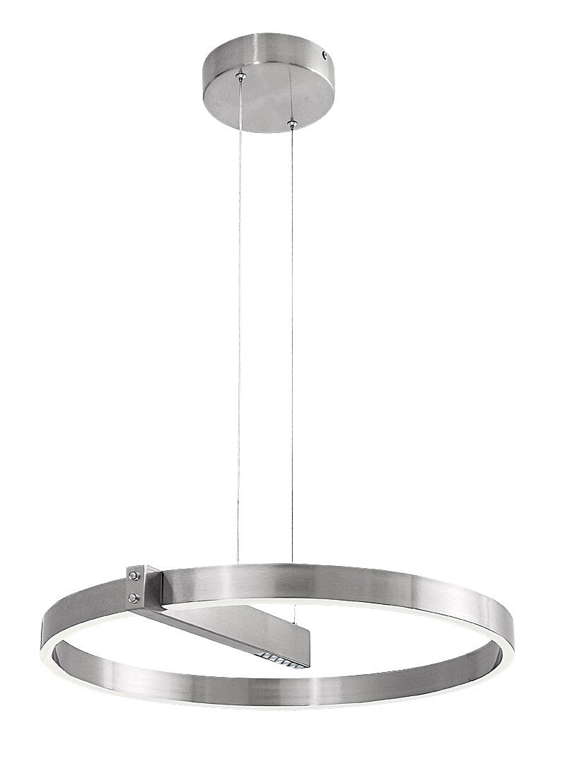 Lustra suspendata LED Thrac, aluminiu șlefuit, 34W, 1700lm, 4000K, IP20, Rabalux, 72222