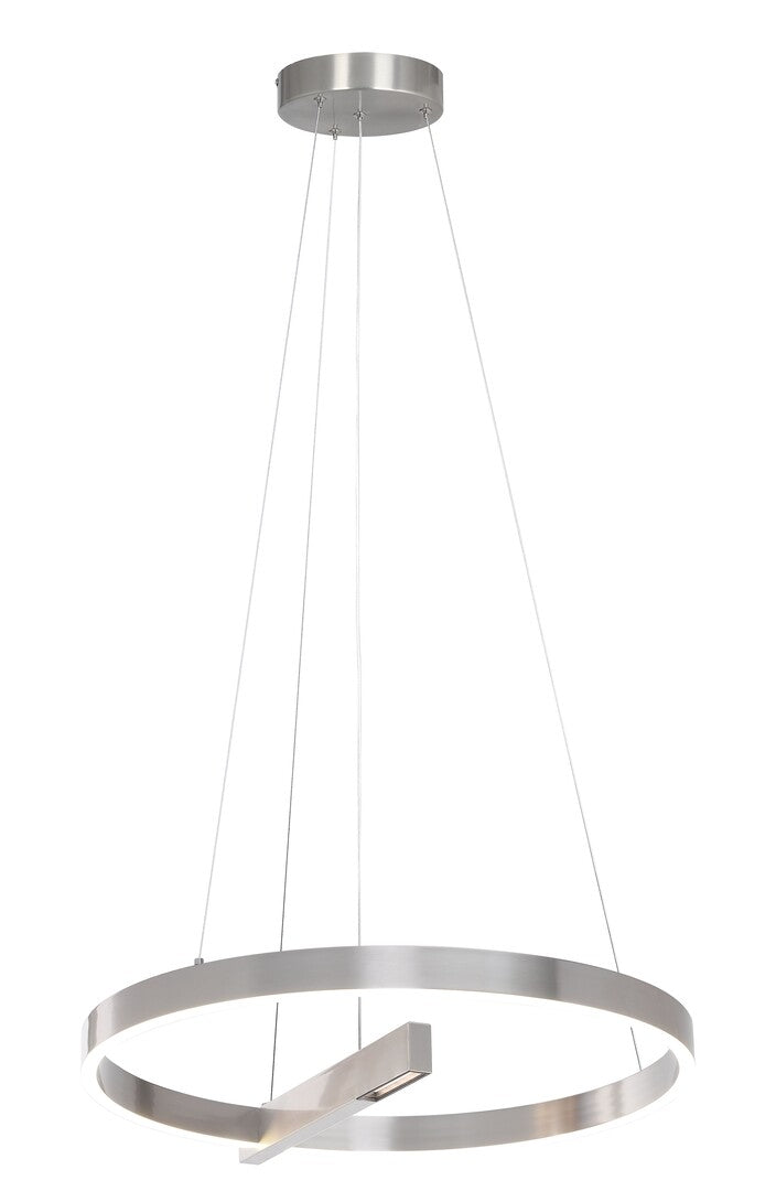 Lustra suspendata LED Thrac, aluminiu șlefuit, 40W, 2070lm, 4000K, IP20, Rabalux, 72223