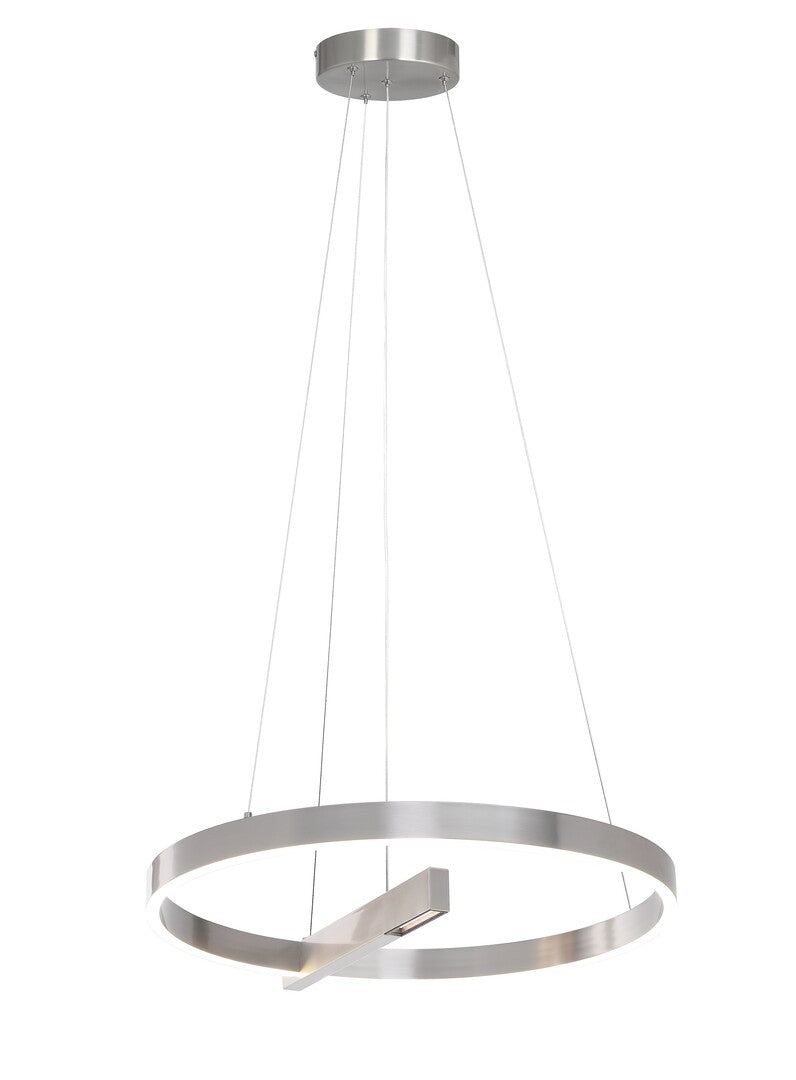 Lustra suspendata LED Thrac, aluminiu șlefuit, 40W, 2070lm, 4000K, IP20, Rabalux, 72223