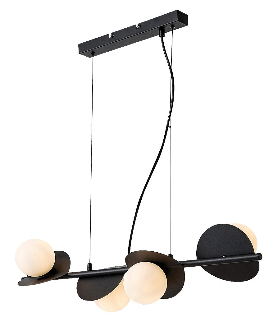 Lustra suspendata Jules, negru, 4xG9, IP20, Rabalux, 72225