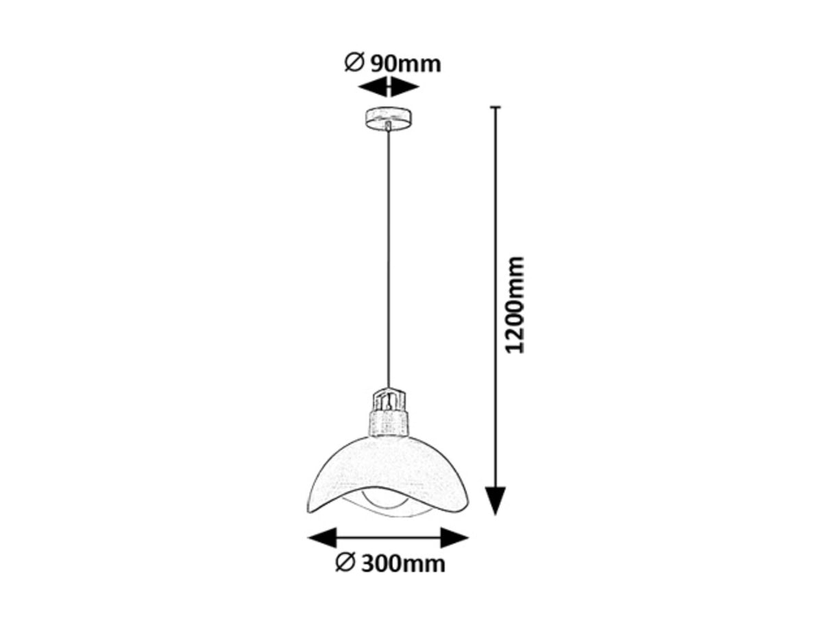 Lustra suspendata Filina, negru, 1xE27, IP20, Rabalux, 72228