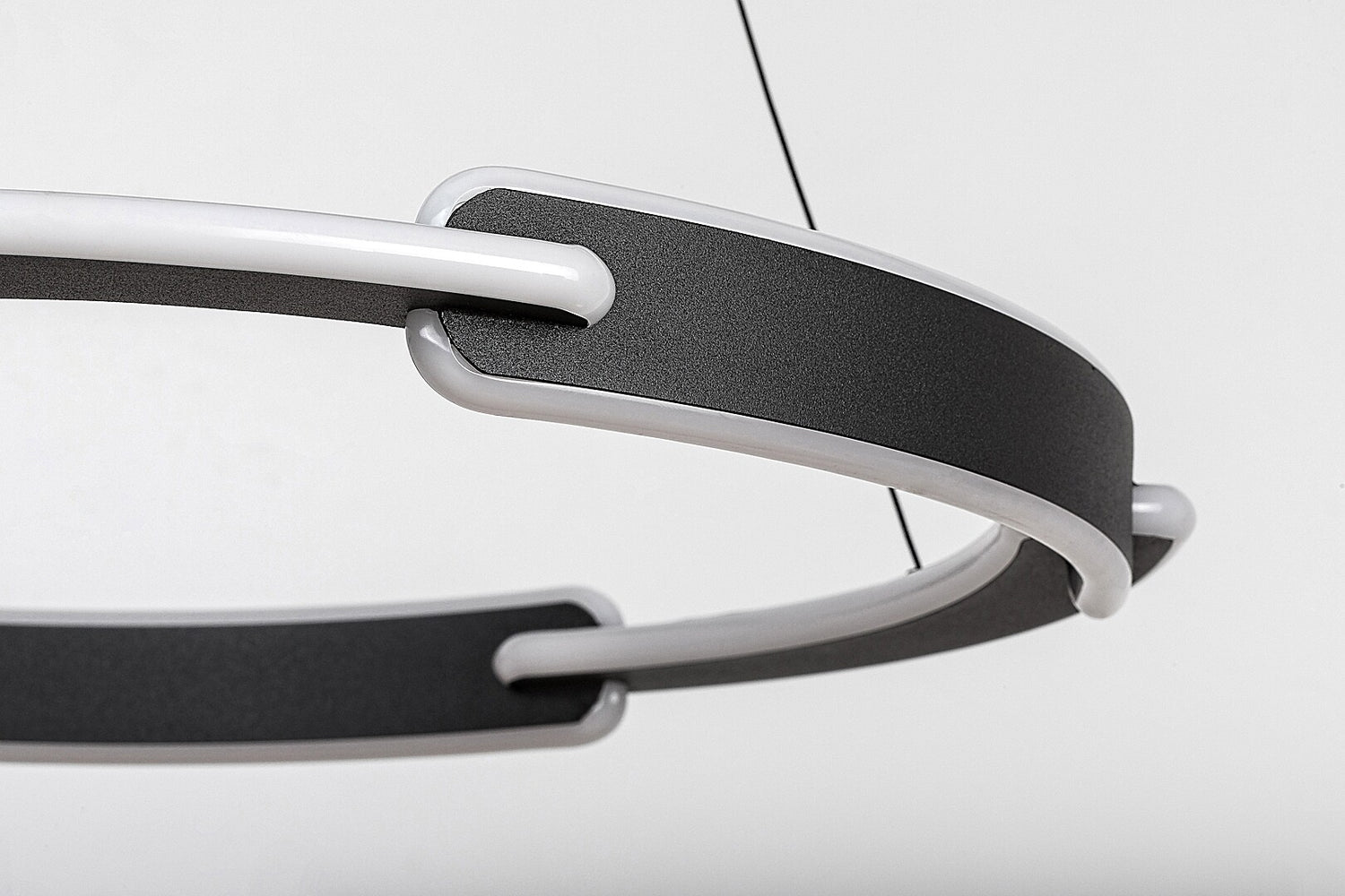 Lustra suspendata LED Sindri, negru, 45W, 3200lm, 3000K/4000K, IP20, Rabalux, 72229