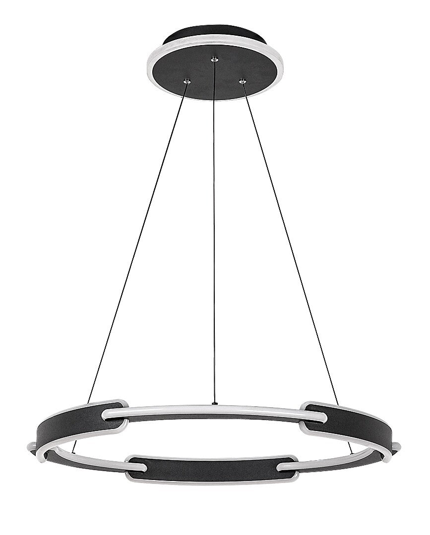 Lustra suspendata LED Sindri, negru, 45W, 3200lm, 3000K/4000K, IP20, Rabalux, 72229