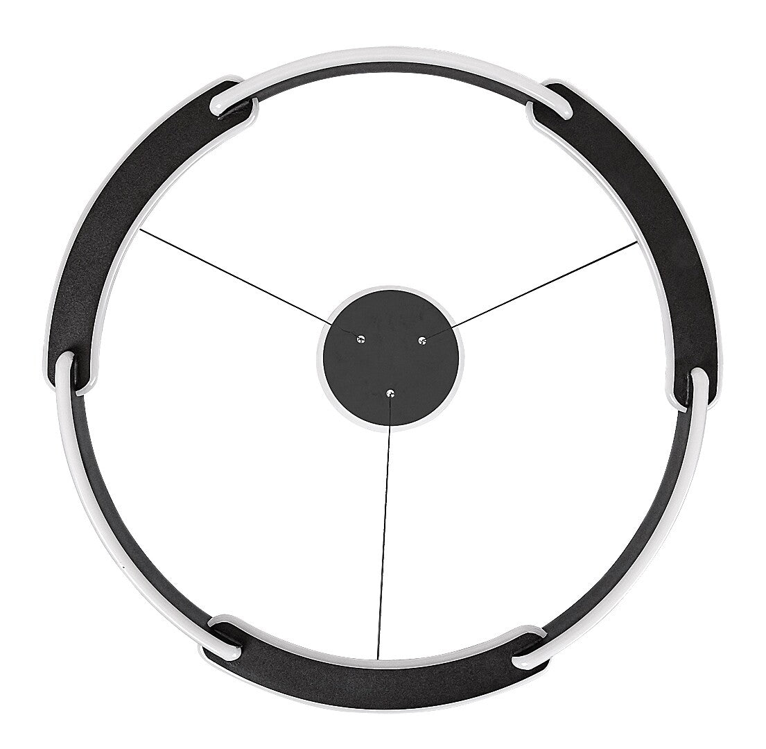 Lustra suspendata LED Sindri, negru, 45W, 3200lm, 3000K/4000K, IP20, Rabalux, 72229