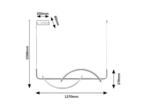 Lustra suspendata LED Jarnelle, crom satin, 35W, 2450lm, 3000K, IP20, Rabalux, 72233