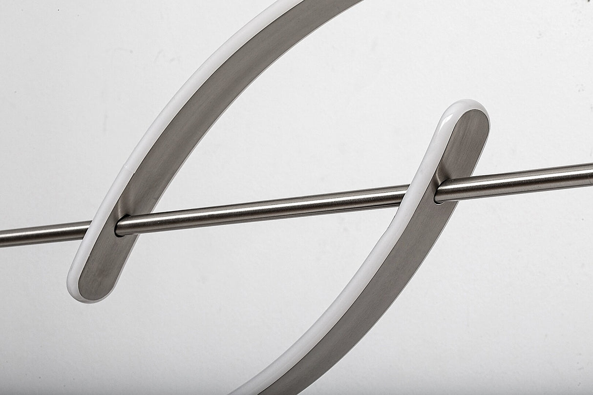 Lustra suspendata LED Jarnelle, crom satin, 35W, 2450lm, 3000K, IP20, Rabalux, 72233