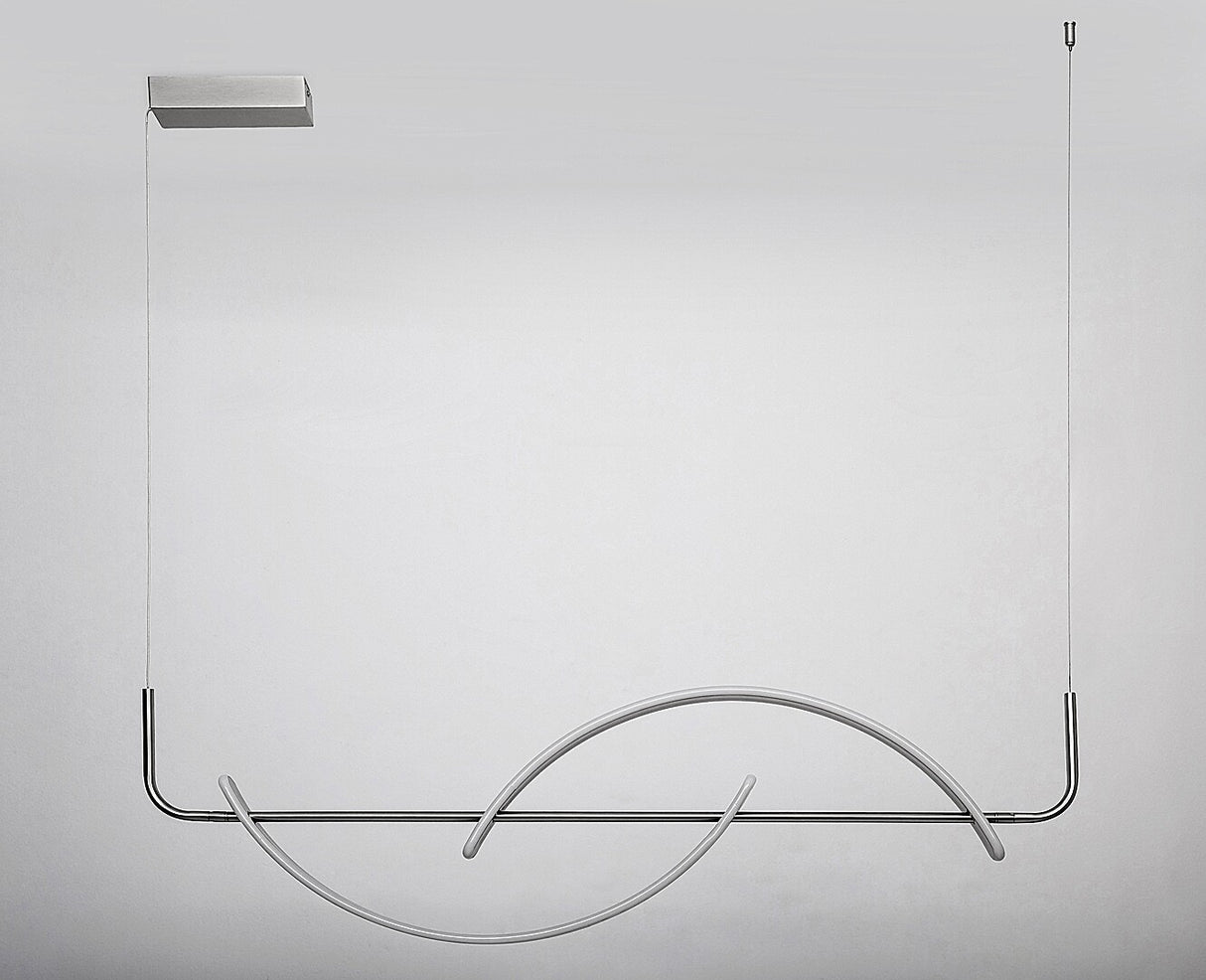 Lustra suspendata LED Jarnelle, crom satin, 35W, 2450lm, 3000K, IP20, Rabalux, 72233