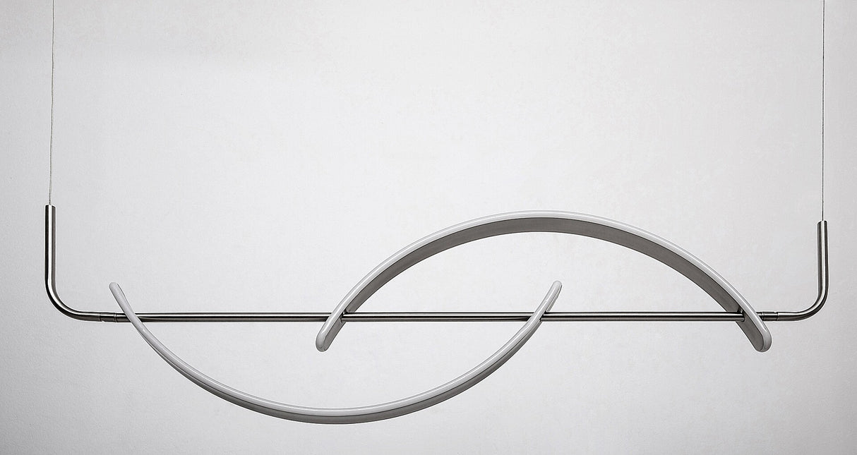 Lustra suspendata LED Jarnelle, crom satin, 35W, 2450lm, 3000K, IP20, Rabalux, 72233