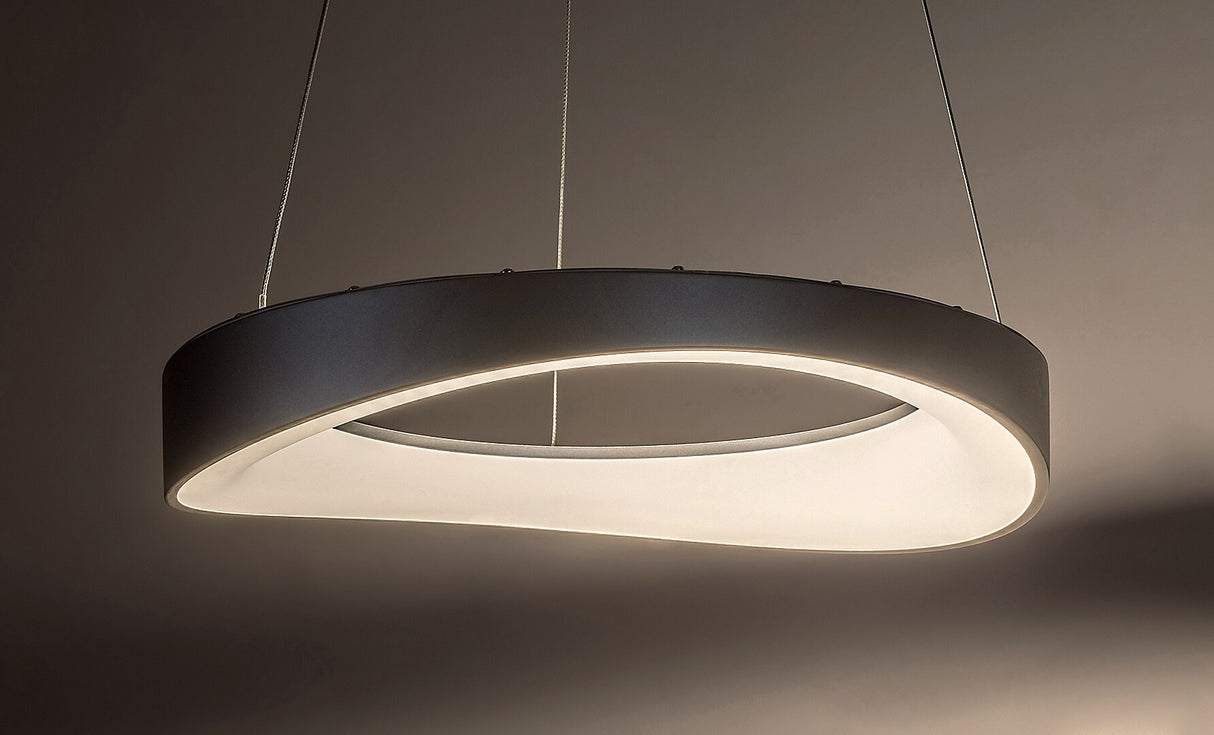 Lustra suspendata LED Iliana, argintiu, 56W, 3380lm, 3000K, L.52cm, IP20, Rabalux, 72236